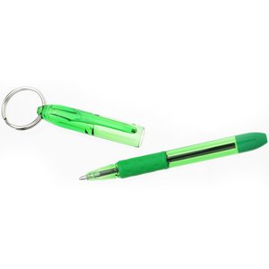 Additional Image 2 - a green pen with a silver ring