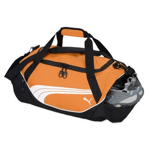 Additional Image 3 - a black and orange duffel bag