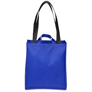 Additional Image 1 - a blue bag with black handles