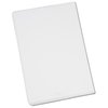 a white rectangular object on a white background