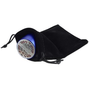 Additional Image 2 - a black face mask with a blue ball