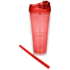 Additional Image 1 - a red plastic cup with straw