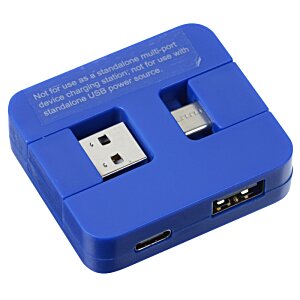 Additional Image 1 - a blue square object with two ports