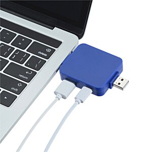 Additional Image 5 - a blue usb cable plugged into a laptop
