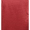 a red fabric with a white logo