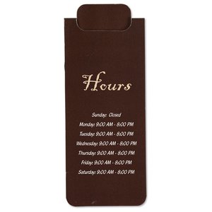 Additional Image 3 - a brown rectangular object with white text