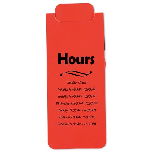 Additional Image 2 - a red rectangular object with black text