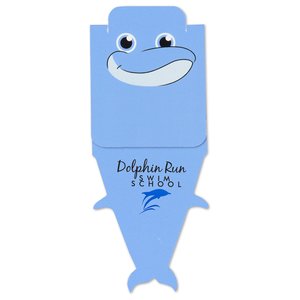 Additional Image 1 - a blue paper bag with a smiling face