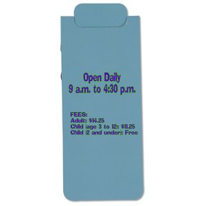 Additional Image 2 - a blue rectangular object with black text