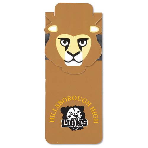Additional Image 1 - a brown rectangular object with a lion face
