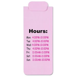 Additional Image 2 - a pink rectangular object with black text