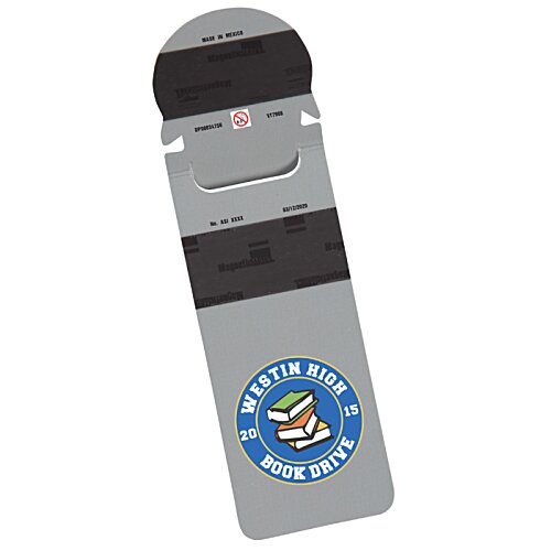 Additional Image 2 - a grey remote control with a blue and white logo