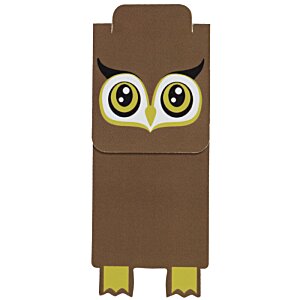 Additional Image 1 - a brown toy with yellow eyes and yellow legs