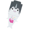 View Image 2 of 4 of Paws and Claws Magnetic Bookmark - Narwhal