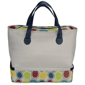 Additional Image 1 - a white bag with blue handles