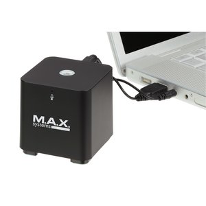 Additional Image 3 - a black cube with a black box next to a silver laptop