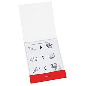 Additional Image 1 - a white and red rectangular object with black symbols