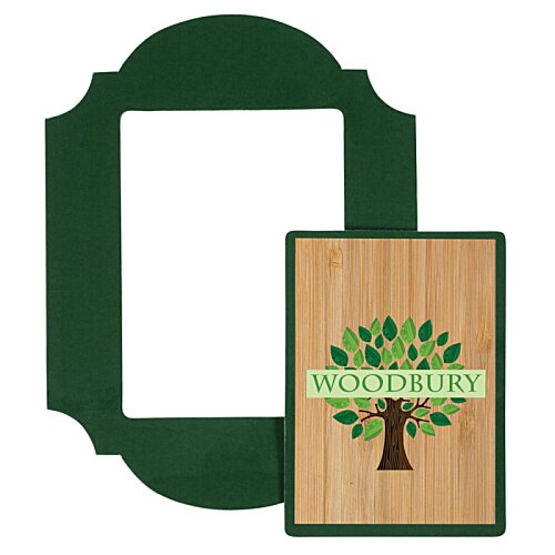 Additional Image 2 - a green frame with a picture of a tree