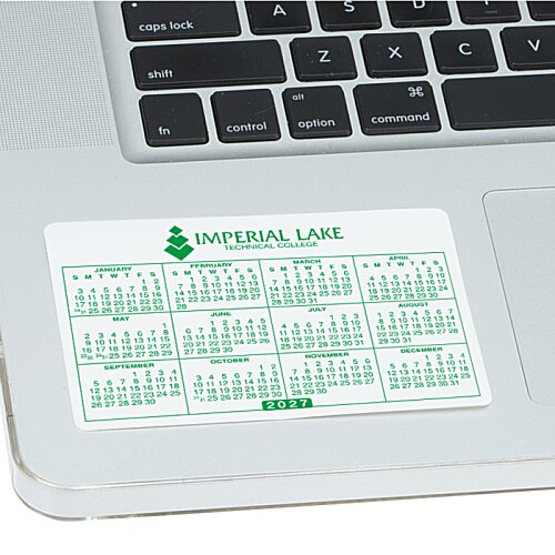 Additional Image 1 - a white sticker on a laptop