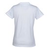 View Image 2 of 2 of Anvil Ringspun 4.5 oz. V-Neck T-Shirt - Ladies' - White - Embroidered