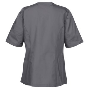 Additional Image 1 - a back view of a grey shirt