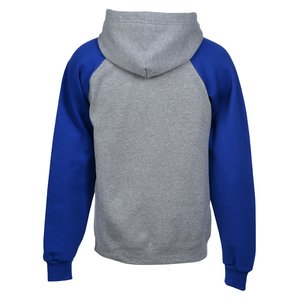 Additional Image 2 - a grey and blue hoodie
