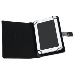 Additional Image 3 - a black wallet with a metal handle