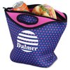 View Image 2 of 2 of Hideaway Large Lunch Cooler Tote - Polka Dot