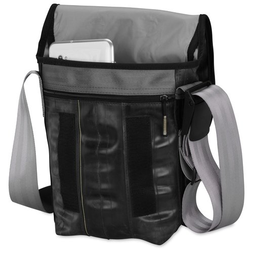 Additional Image 4 - a black and grey bag with a strap