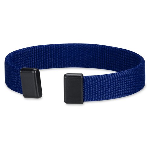 Additional Image 2 - a blue wristband with black buckles