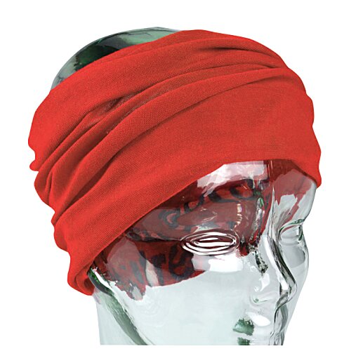 Additional Image 3 - a red headband on a glass