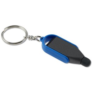 Additional Image 1 - a key chain with a black and blue plastic cover