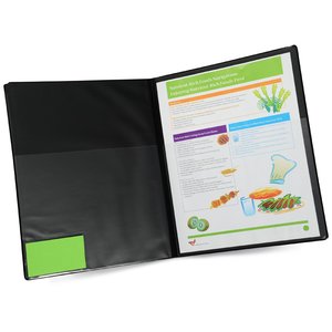 Additional Image 1 - a black folder with a green label