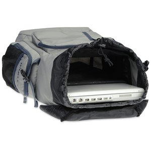 Additional Image 2 - a grey and black bag with a laptop open
