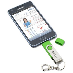 Additional Image 2 - a cellphone with a keychain attached to it