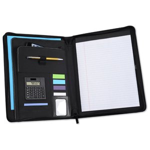 Additional Image 2 - a black folder with a white paper and a pen