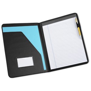 Additional Image 3 - a black and blue folder with a white paper inside
