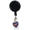 View Image 5 of 5 of Retractable Badge Holder Charm - Heart