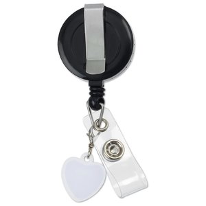 Additional Image 3 - a black and white badge holder