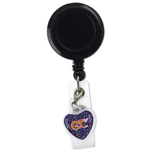 Additional Image 4 - a black badge with a purple heart