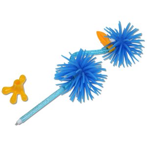 Additional Image 1 - a blue pen with a blue ball and a yellow object