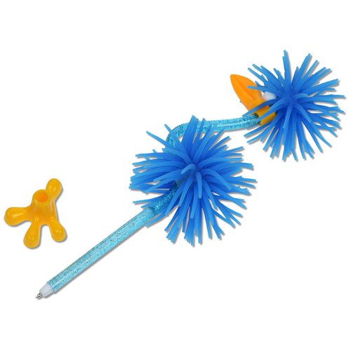 Additional Image 1 - a blue pen with a blue ball and a yellow object