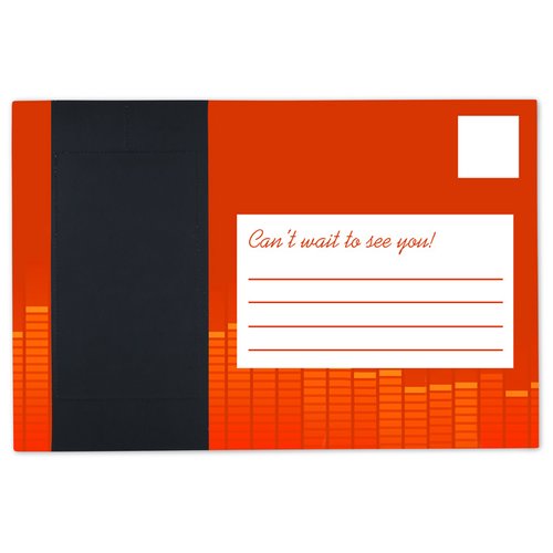Additional Image 1 - a red envelope with a white label