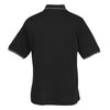 View Image 3 of 3 of Trace Tipped Pique Pocket Polo - Men's