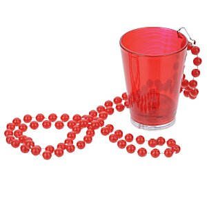 Additional Image 1 - a red plastic cup with a necklace