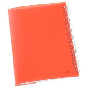 Additional Image 2 - a orange notebook with a spiral bound