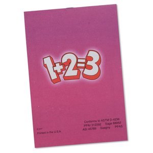 Additional Image 1 - a pink rectangular object with white text