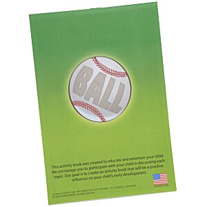 Additional Image 1 - a green and white card with a baseball image on it