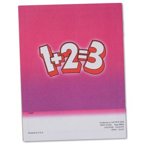 Additional Image 1 - a pink and white card with numbers