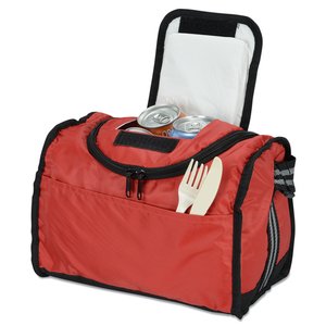 Additional Image 1 - a red bag with a black handle